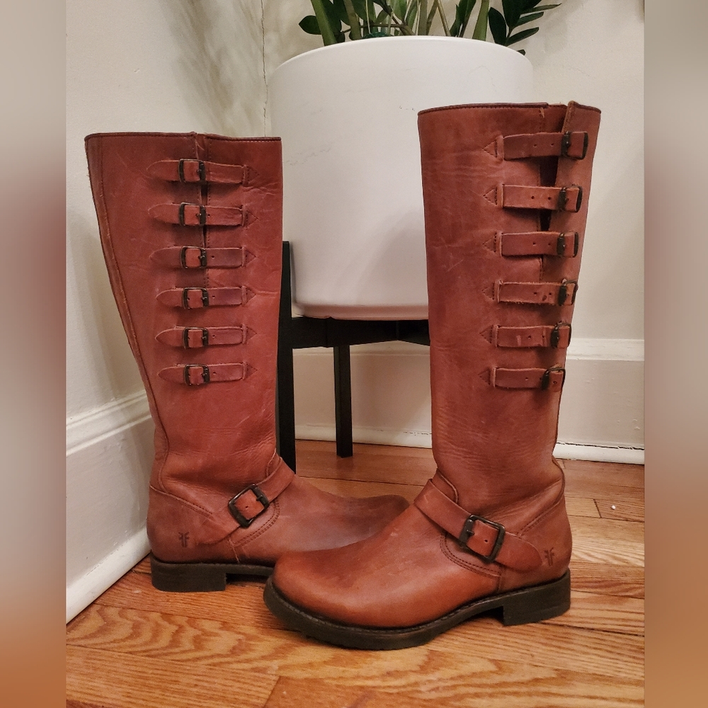 Frye Valerie Belted Tall Boots
